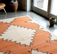 Handwoven Southwestern Kilim Wool Rug